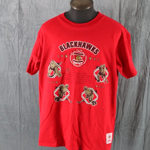 Chicago Blackhawks Shirt (VTG) - Cotton Crest and Team Story Nutmeg - Men's XL - Picture 3 of 8